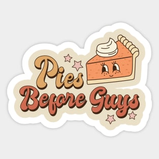 Pies Before Guys Sticker